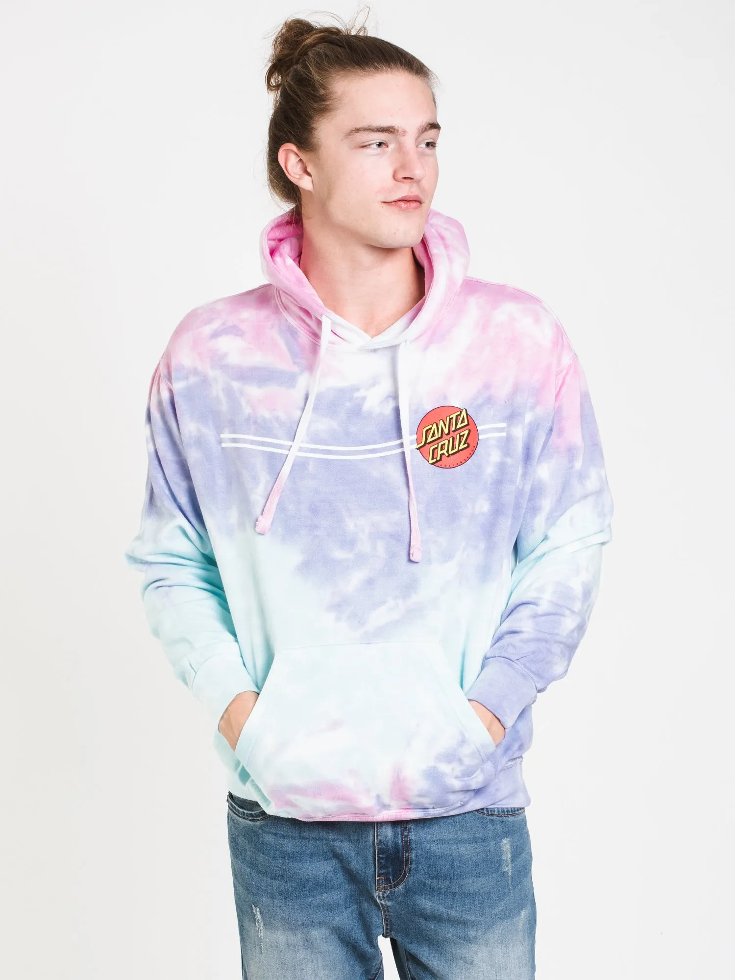 SANTA CRUZ CLASSIC DOT TIE DYE PULLOVER HOODIE - CLEARANCE sold by Boathouse