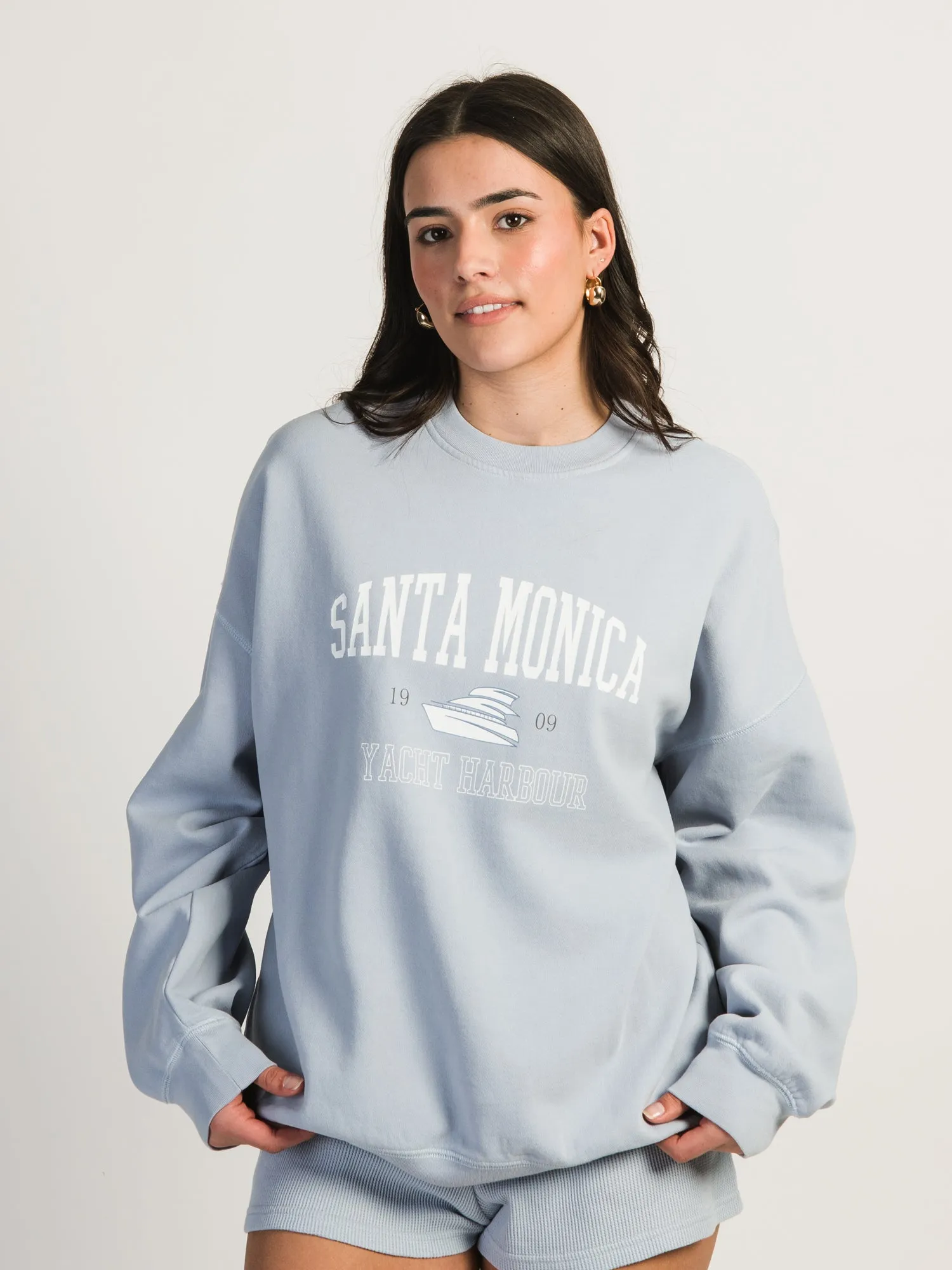 HARLOW MICHELLE PRINT CREWNECK - SANTA MONICA - CLEARANCE sold by Boathouse product image thumbnail 2