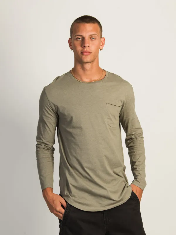 LONG SLEEVE LONGLINE TEE - COMBAT made by Boathouse