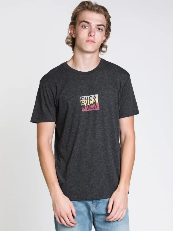 MENS OVERLAPS S/S T - BLACK - CLEARANCE sold by Boathouse