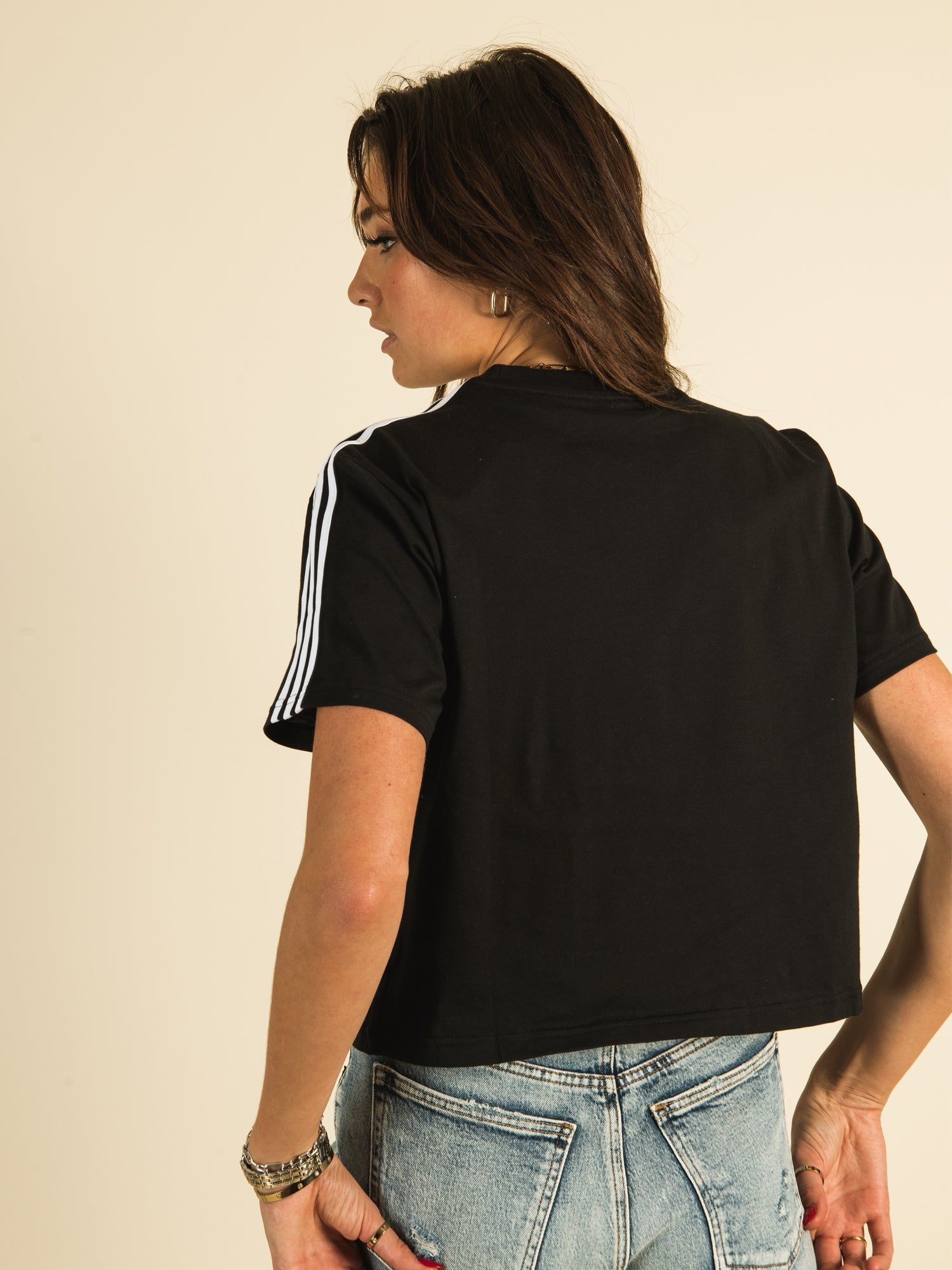 ADIDAS 3-STRIPES CROPPED T-SHIRT - CLEARANCE sold by Boathouse product image thumbnail 2