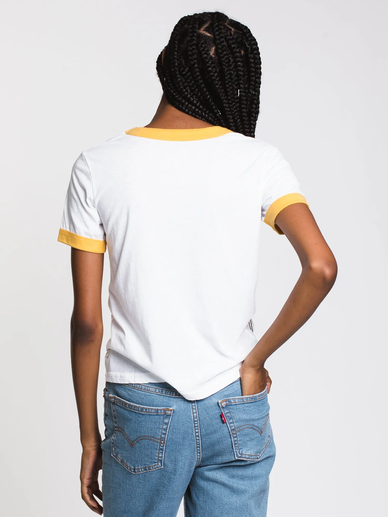 WOMENS SAND & SUN SHORT SLEEVE TEE - MARIGOLD - CLEARANCE sold by Boathouse product image thumbnail 2