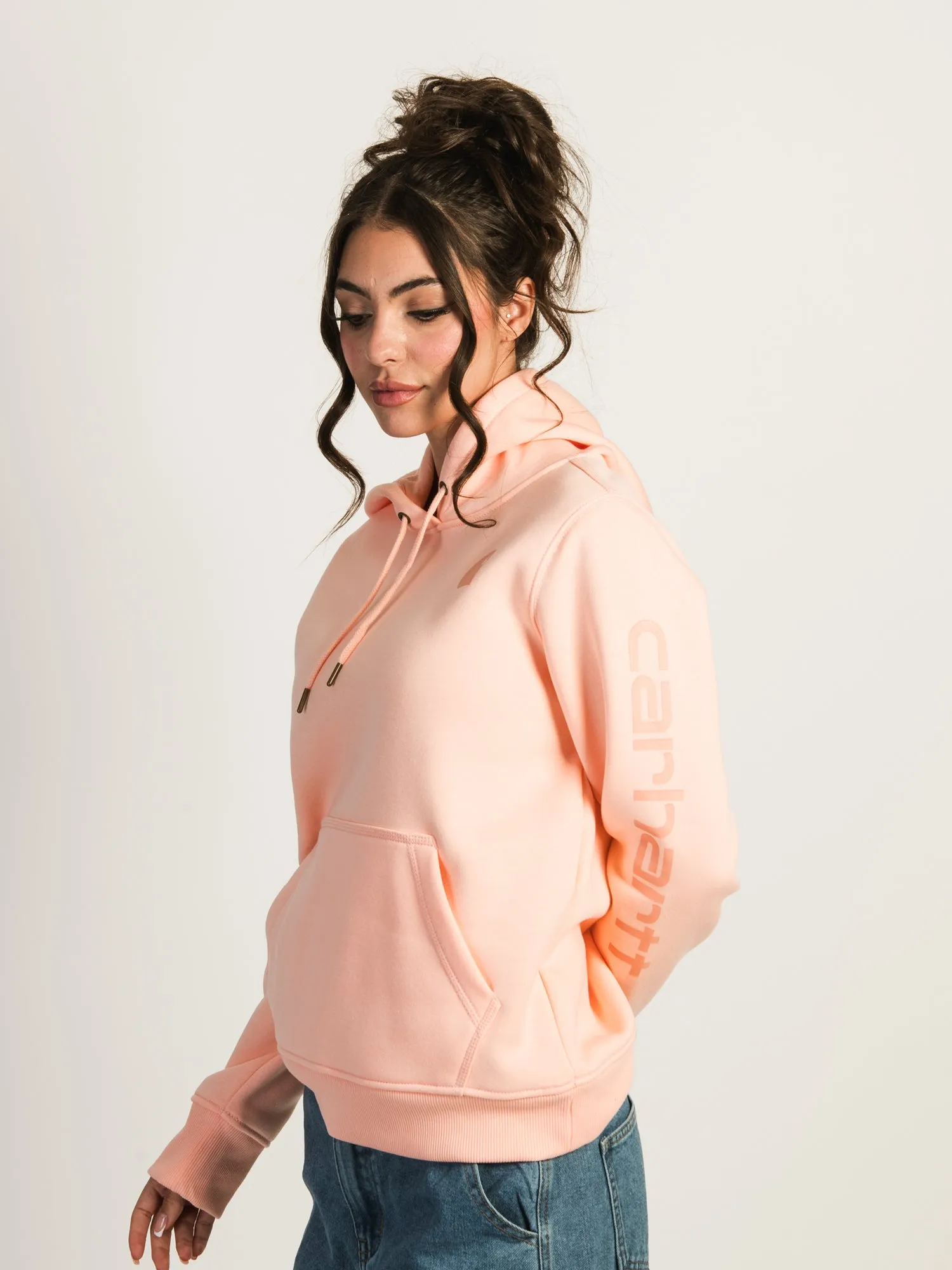 CARHARTT LOGO SLEEVE PULLOVER HOODIE sold by Boathouse product image thumbnail 3