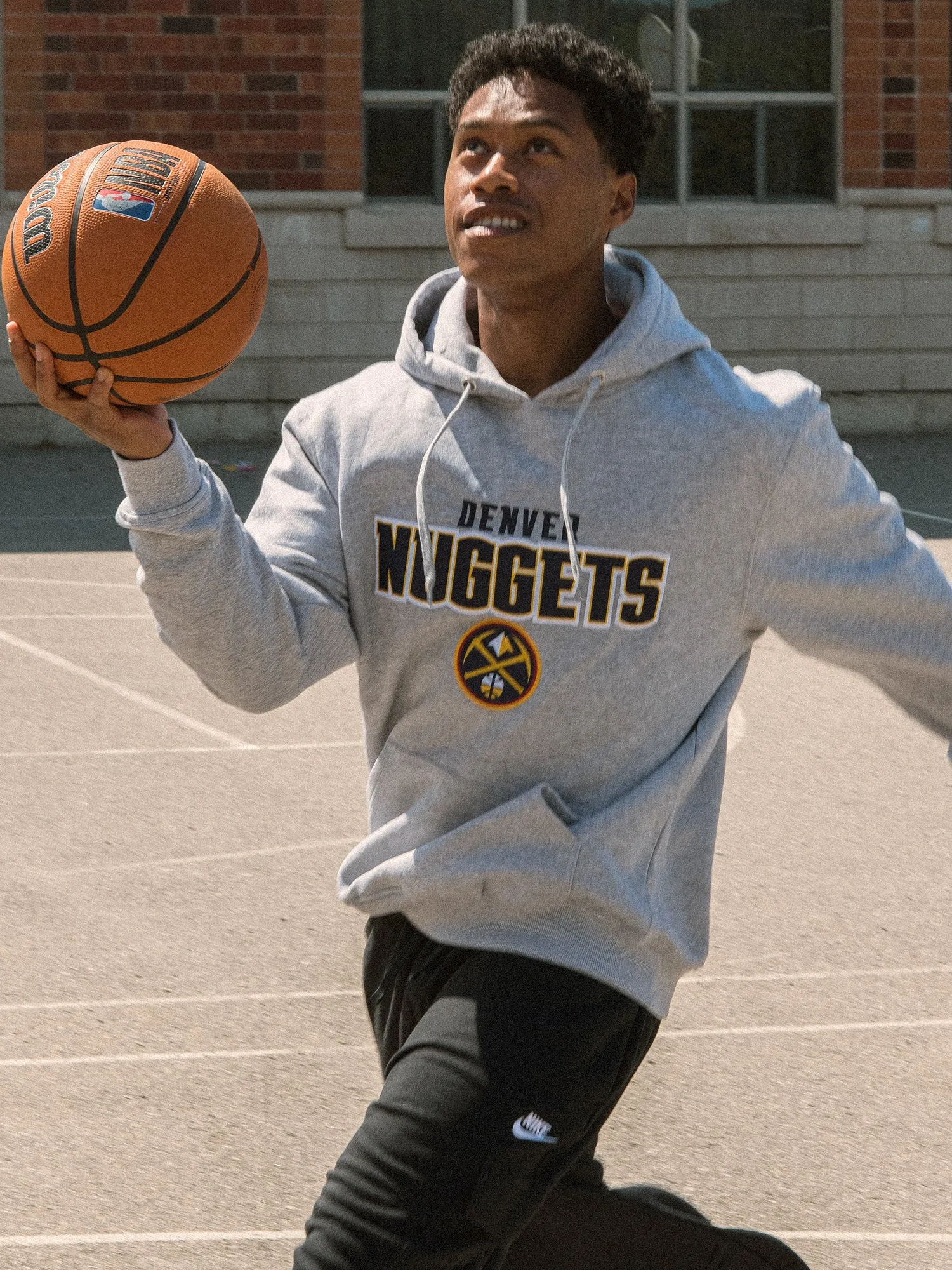 NBA DENVER NUGGETS HARDWOOD PULL OVER HOODIE sold by Boathouse