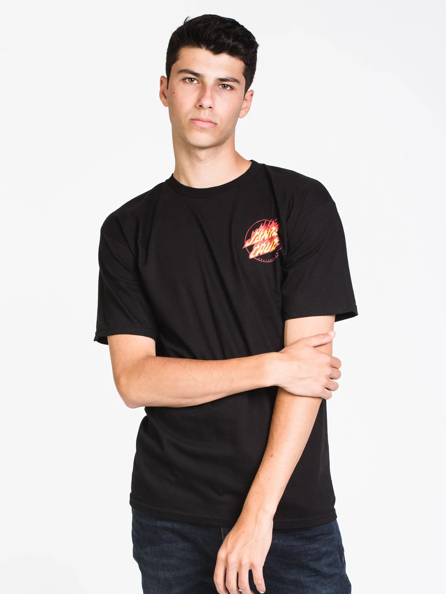MENS FLAME HAND SHORT SLEEVE T - BLACK - CLEARANCE sold by Boathouse