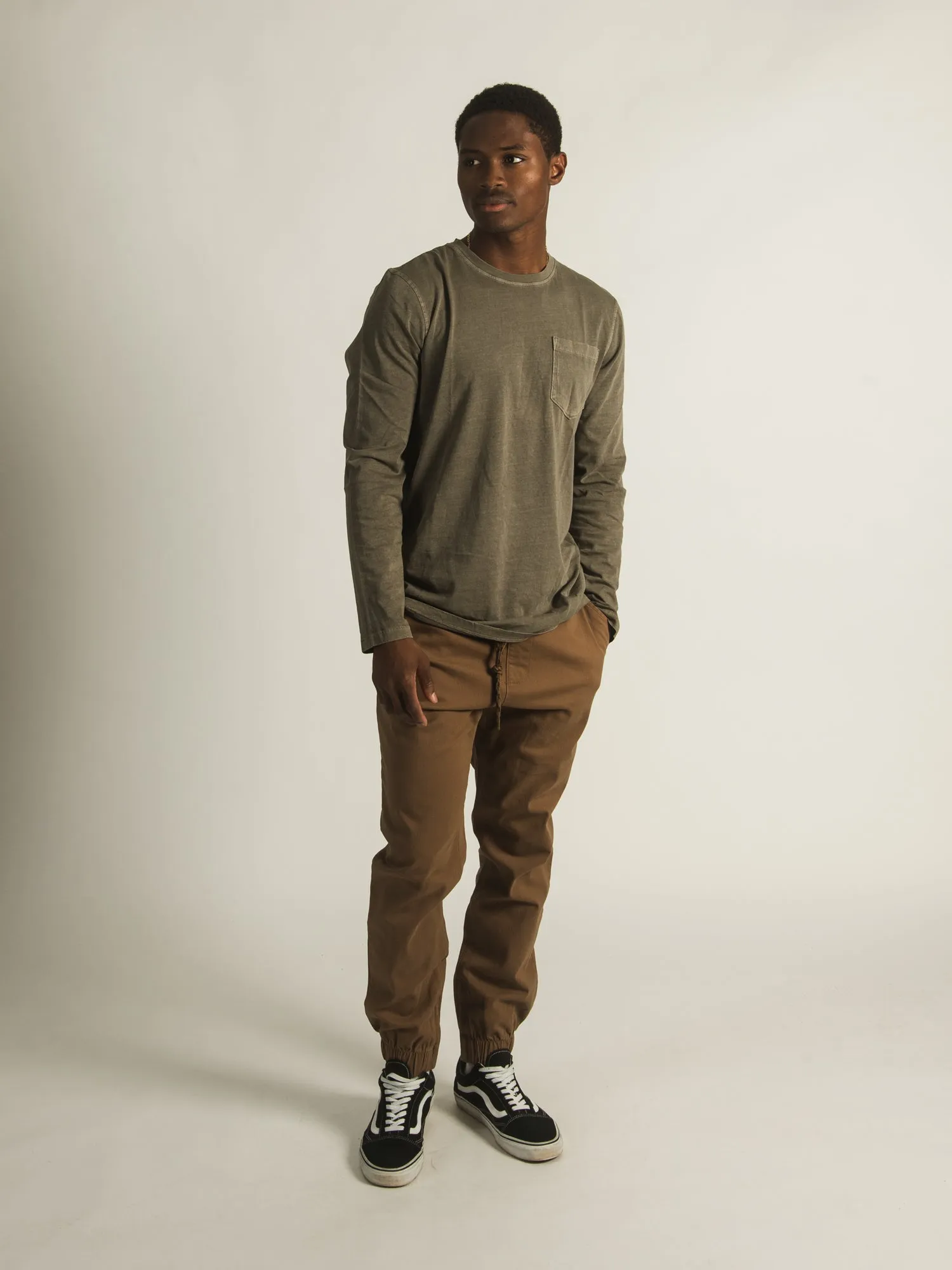 TAINTED CROCKETT RUGBY JOGGER - FLAX - CLEARANCE sold by Boathouse product image thumbnail 2