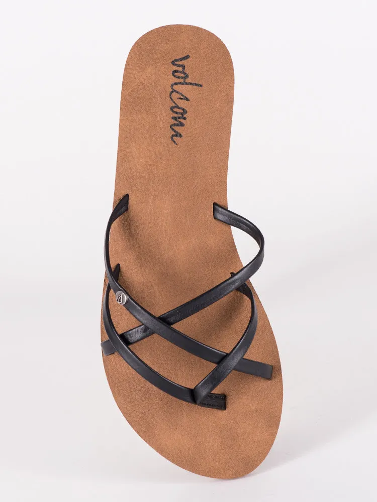 WOMENS NEW SCHOOL BLACK SANDALS sold by Boathouse product image thumbnail 3