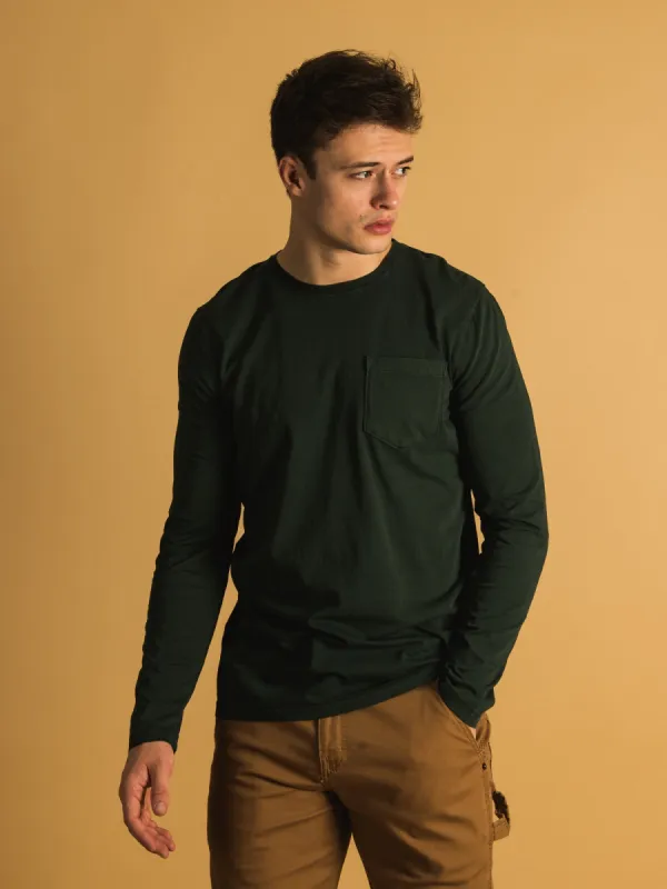 KOLBY GARMENT DYE POCKET LONG SLEEVE TEE - CLEARANCE sold by Boathouse