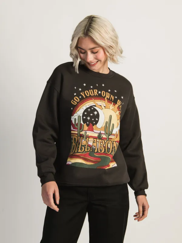 BILLABONG GO YOUR OWN WAY CREWNECK made by Boathouse