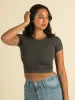 HARLOW RIBBED SEAMLESS TEE  - CLEARANCE sold by Boathouse