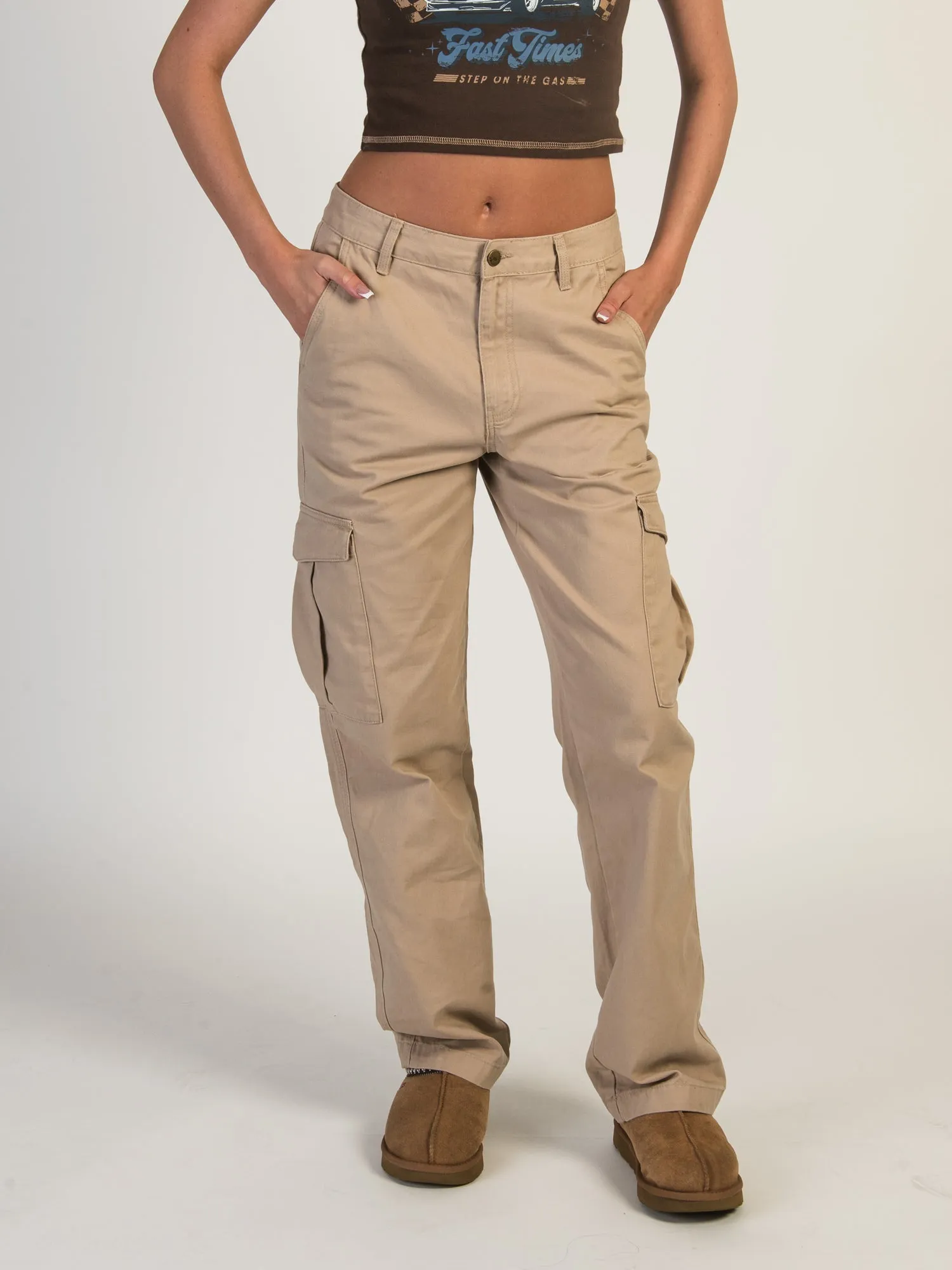 HARLOW DEE STRAIGHT FIT CARGO - SAND - CLEARANCE sold by Boathouse product image thumbnail 2