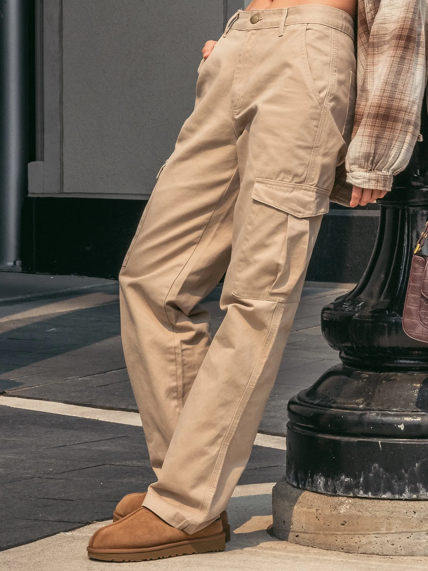 HARLOW DEE STRAIGHT FIT CARGO - SAND - CLEARANCE sold by Boathouse