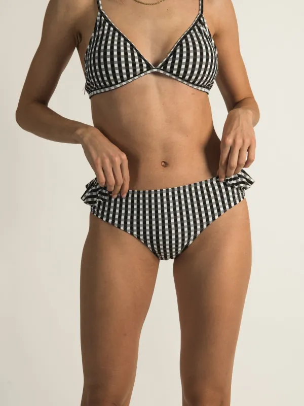 SKINNY DIP VICHY MID RISE RUFFLE BOTTOM  - CLEARANCE sold by Boathouse