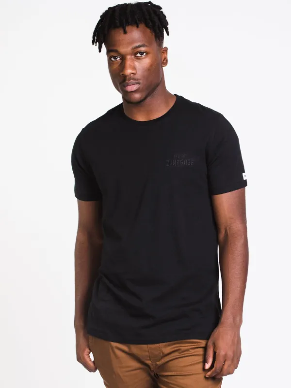 MENS LONGLINE SHORT SLEEVE T-SHIRT- BLACK - CLEARANCE sold by Boathouse