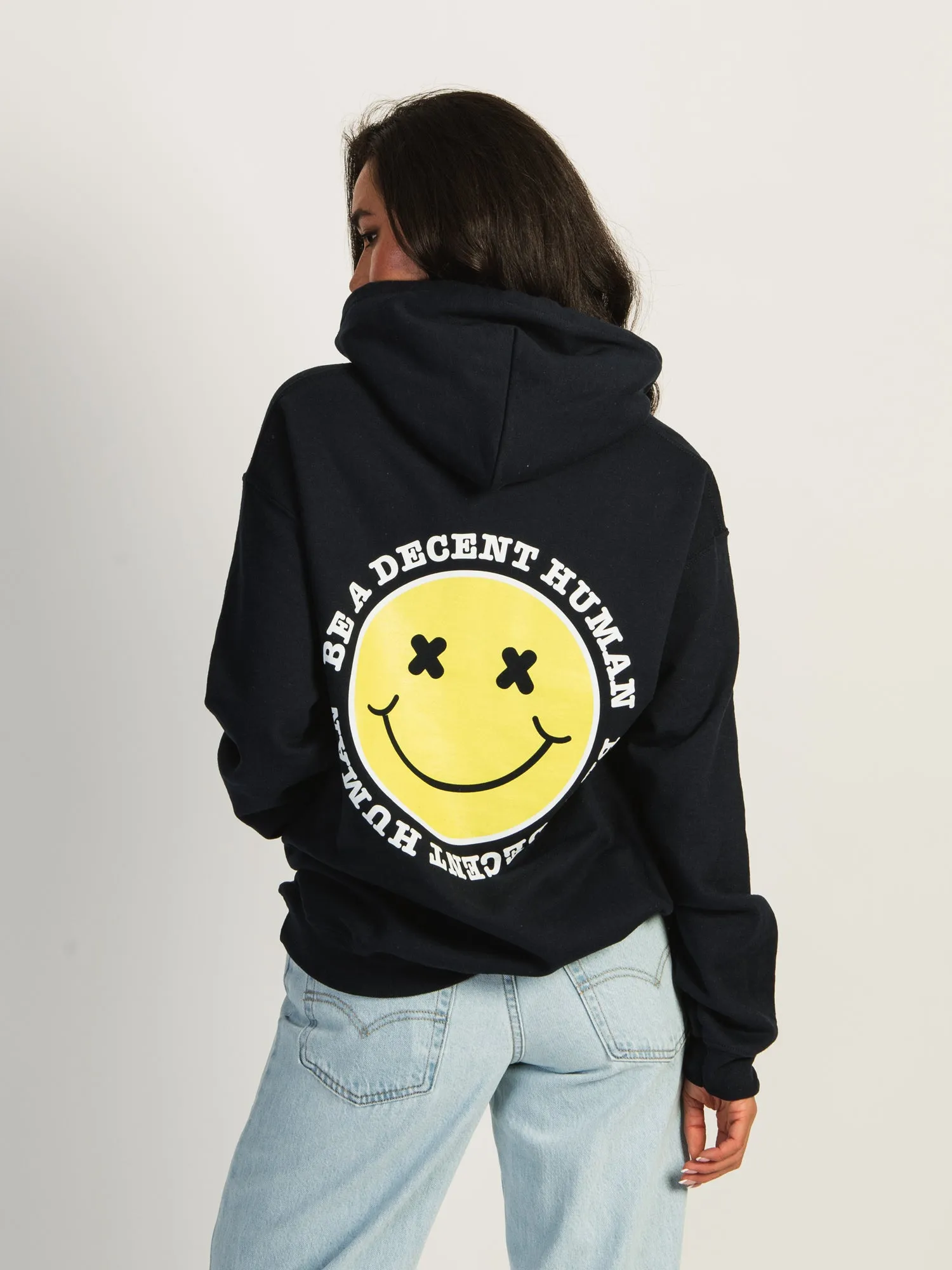 BARSTOOL SPORTS BE A DECENT HUMAN PULLOVER HOODIE sold by Boathouse