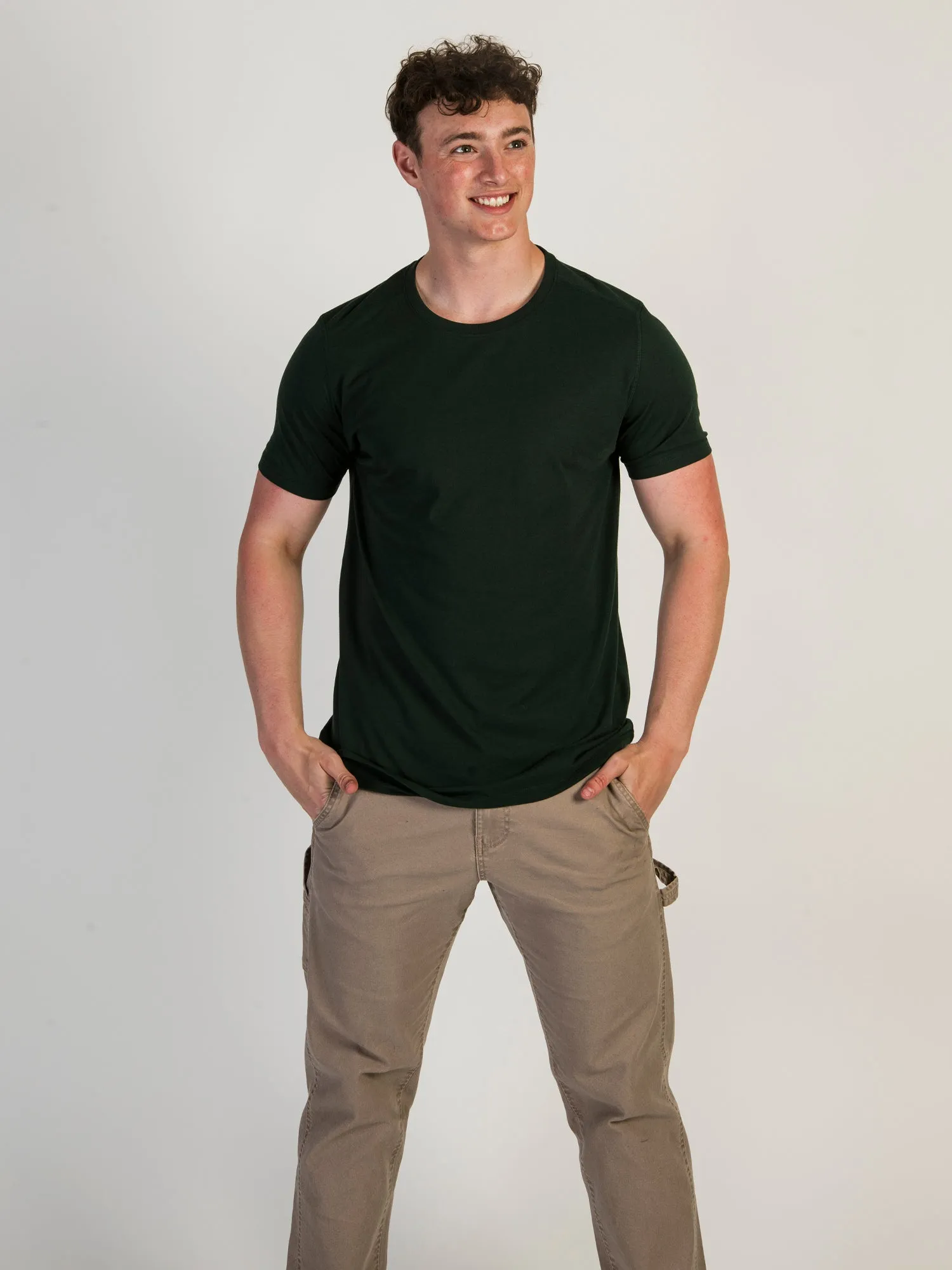 VICTOR CREWNECK TEE - FOREST GREEN sold by Boathouse product image thumbnail 2