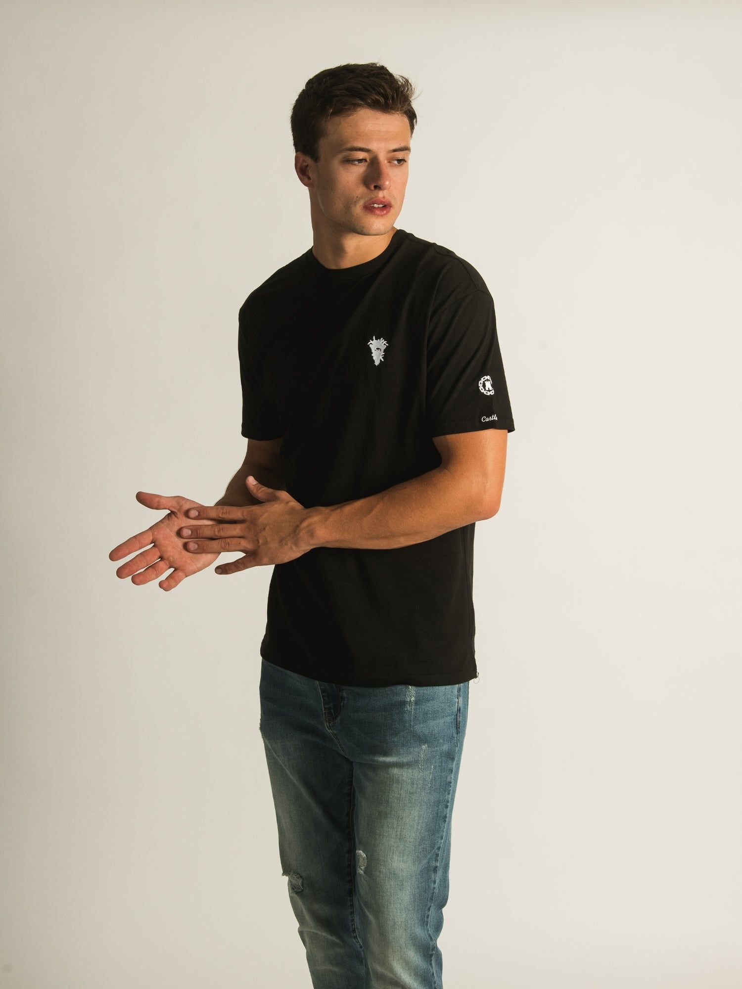 CROOKS & CASTLES CORE ESSENTIALS EMBROIDERED T-SHIRT sold by Boathouse