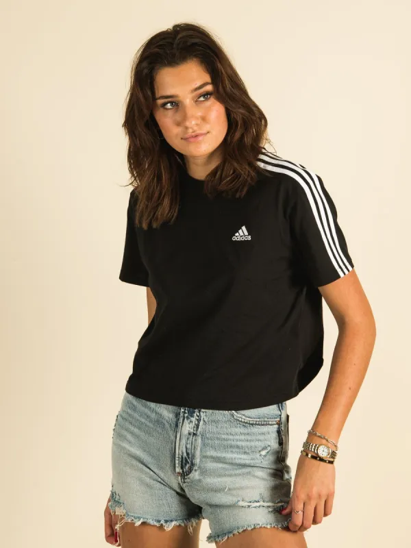 ADIDAS 3-STRIPES CROPPED T-SHIRT - CLEARANCE sold by Boathouse