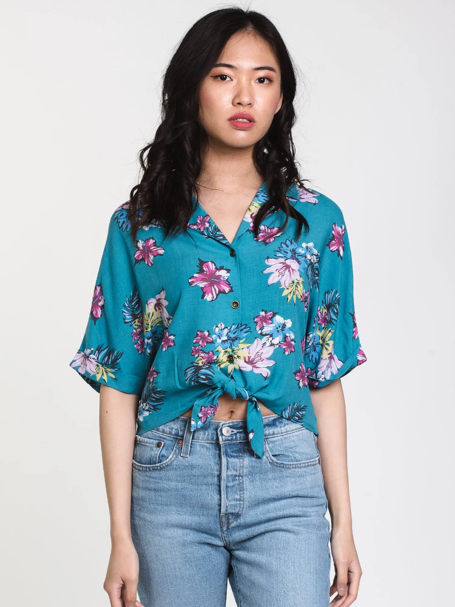 WOMENS CAMP TIE SHIRT - CLEARANCE sold by Boathouse product image thumbnail 3