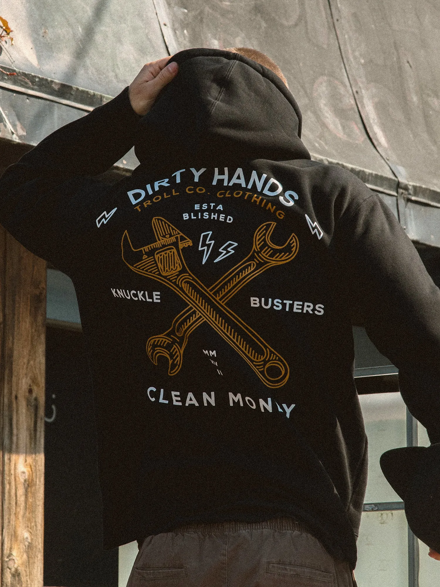 TROLL CO. TWISTING WRENCHES PULLOVER HOODIE sold by Boathouse