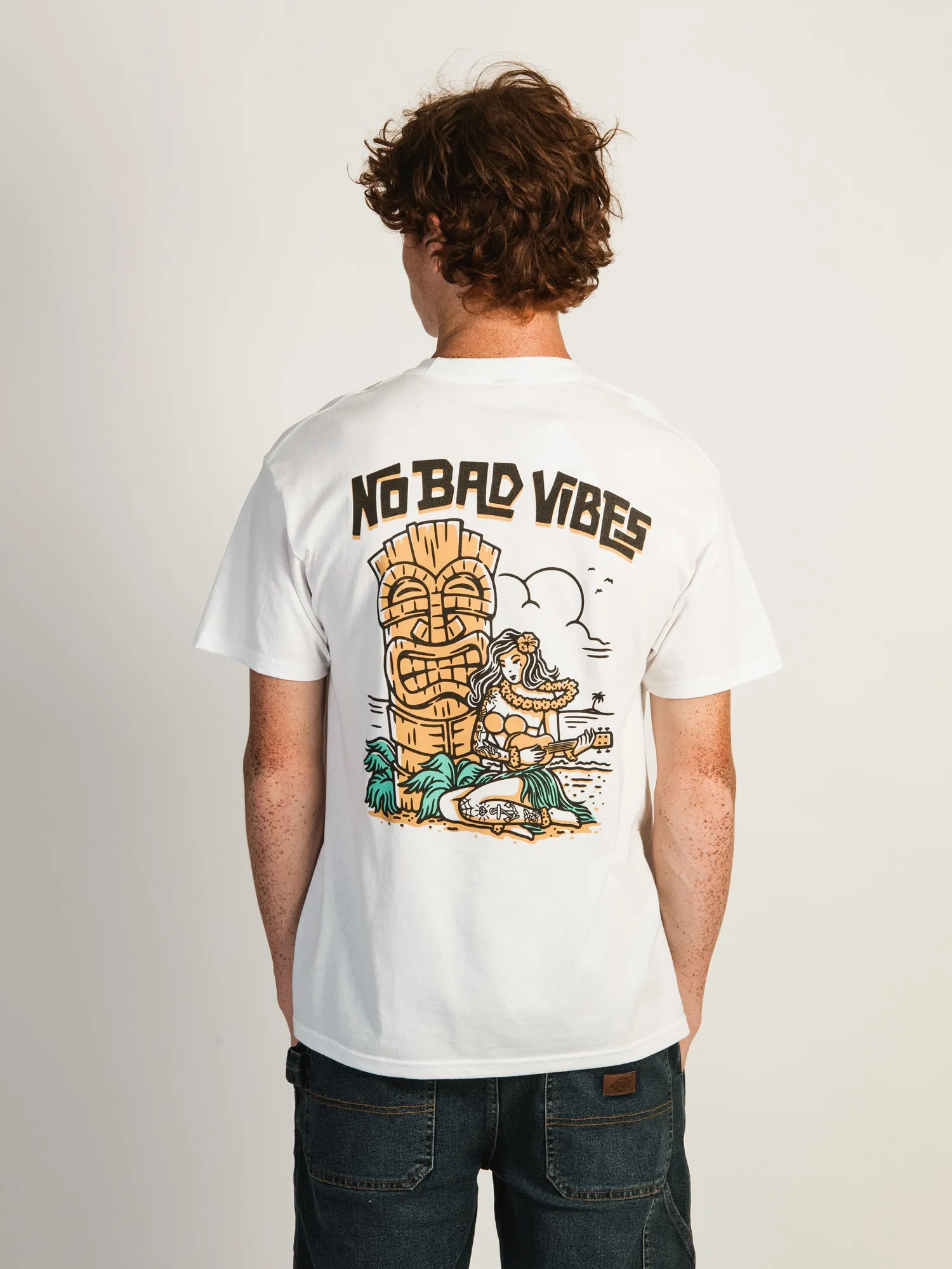 DEATH COAST SUPPLY NO BAD VIBES T-SHIRT sold by Boathouse