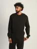 KOLBY PARKER GARMET DYE CREWNECK - BLACK sold by Boathouse