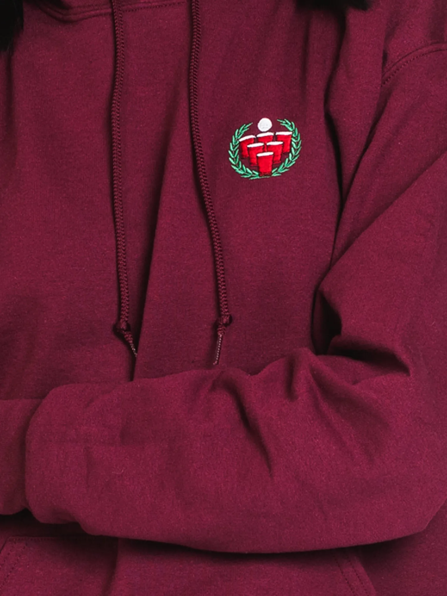 FLIP EMBROIDERED FLEECE - MAROON - CLEARANCE sold by Boathouse product image thumbnail 5