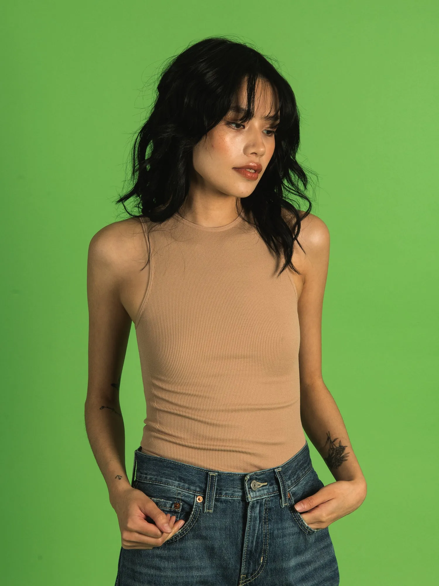 DYNAMIC RIBBED TANK BODYSUIT - CLEARANCE sold by Boathouse