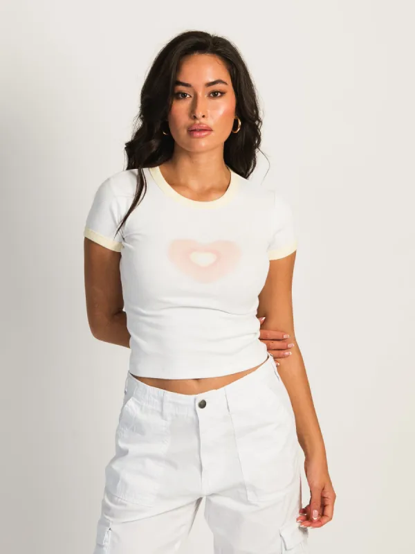 HARLOW CLARA RINGER TEE - BUTTER YELLOW sold by Boathouse