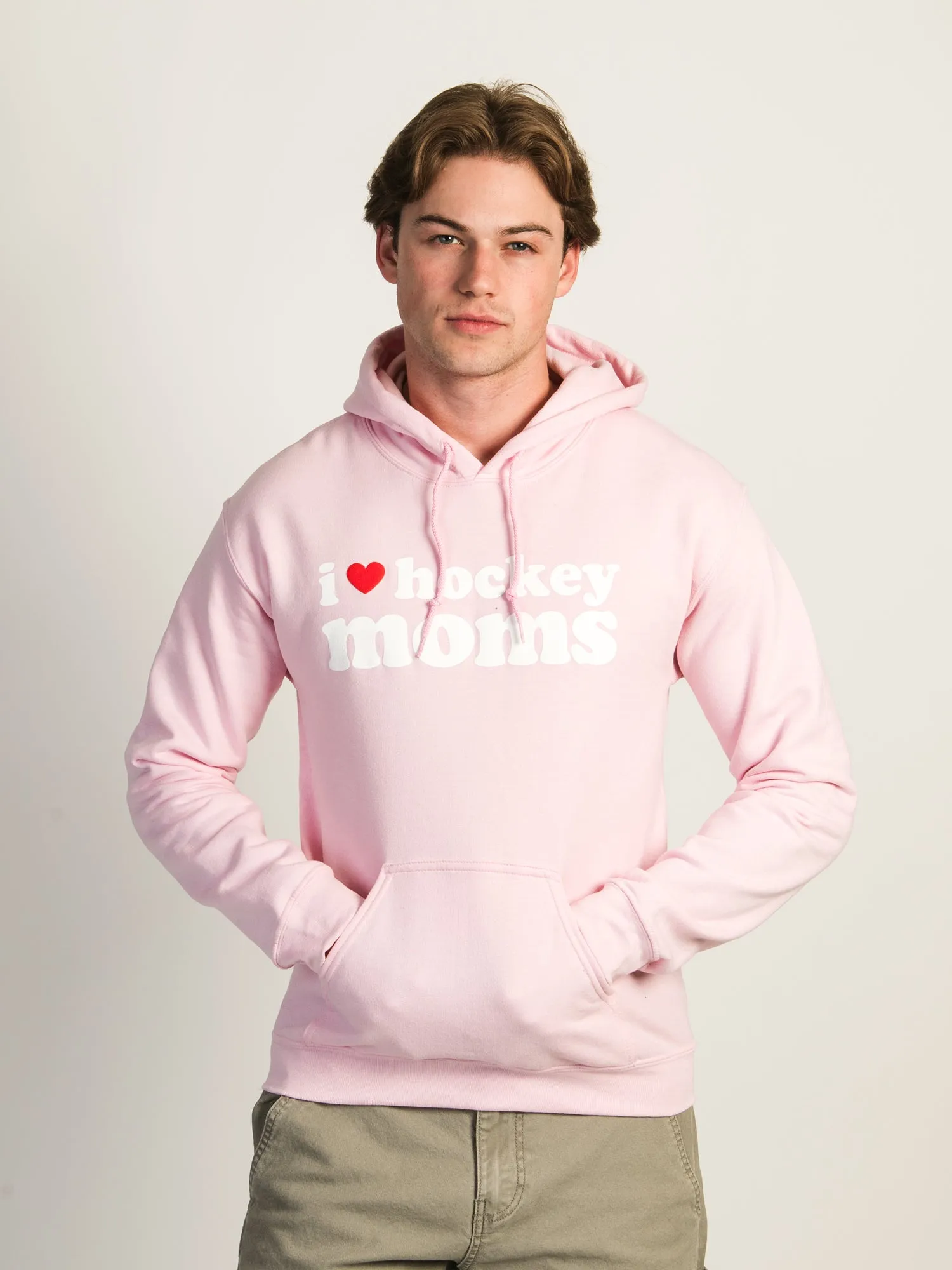 HOCKEY BENDERS I LOVE HOCKEY MOMS PUFF PULLOVER HOODIE sold by Boathouse