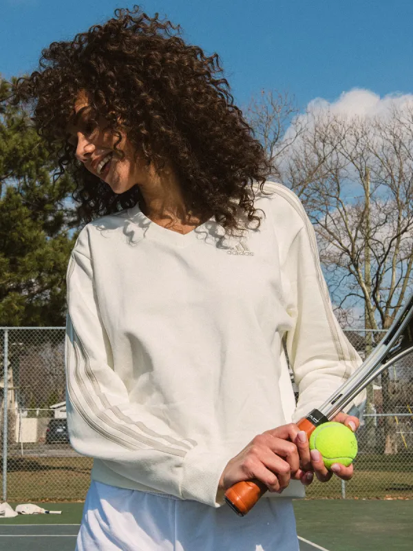 ADIDAS ESSENTIAL 3-STRIPE VNECK SWEATER sold by Boathouse