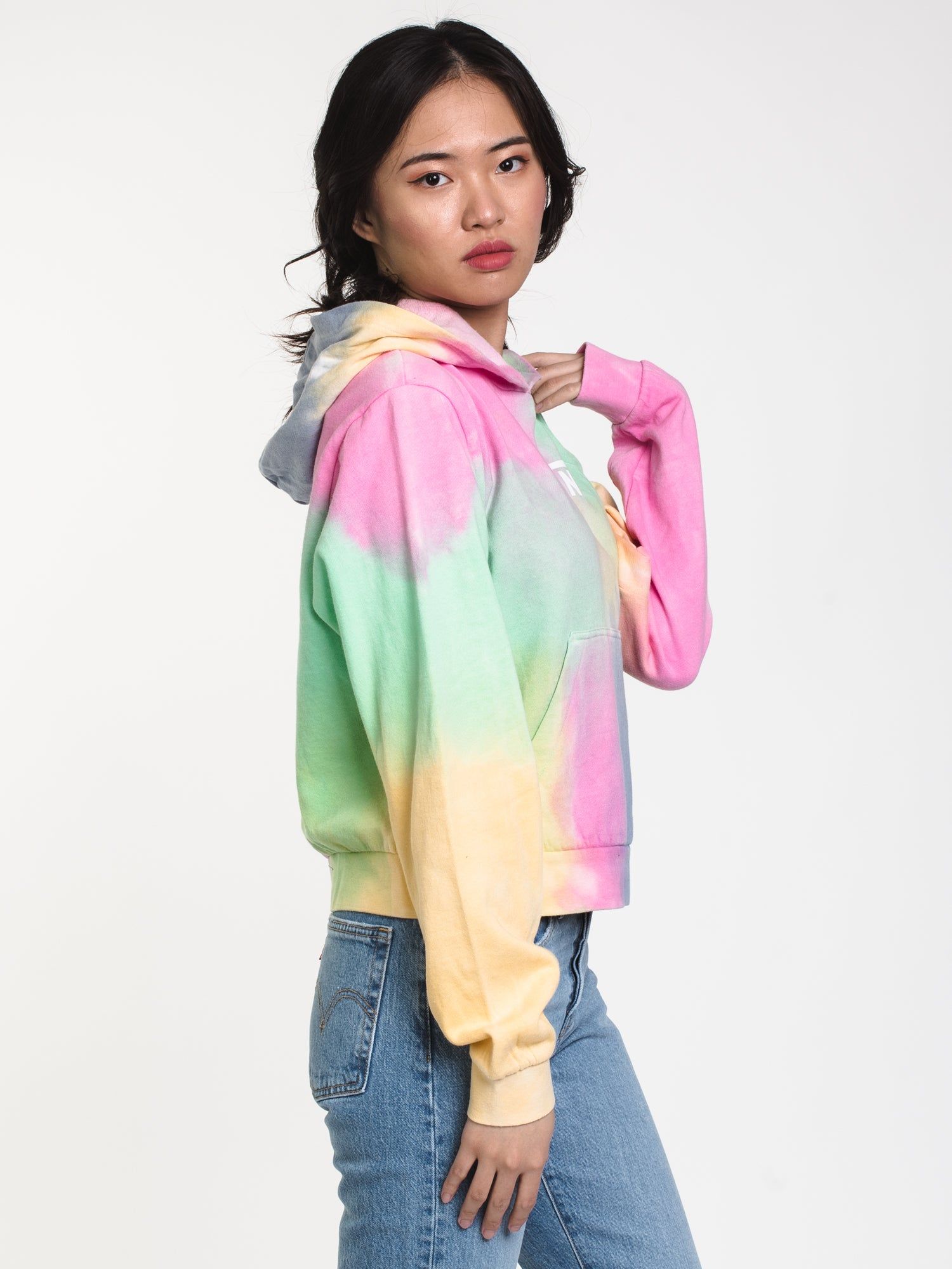 WOMENS AURA CROP PULLOVER HOODIE - TIE DYE - CLEARANCE sold by Boathouse product image thumbnail 3