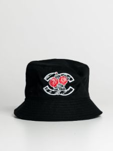 CROOKS & CASTLES ROSES BUCKET HAT - BLACK - CLEARANCE sold by Boathouse