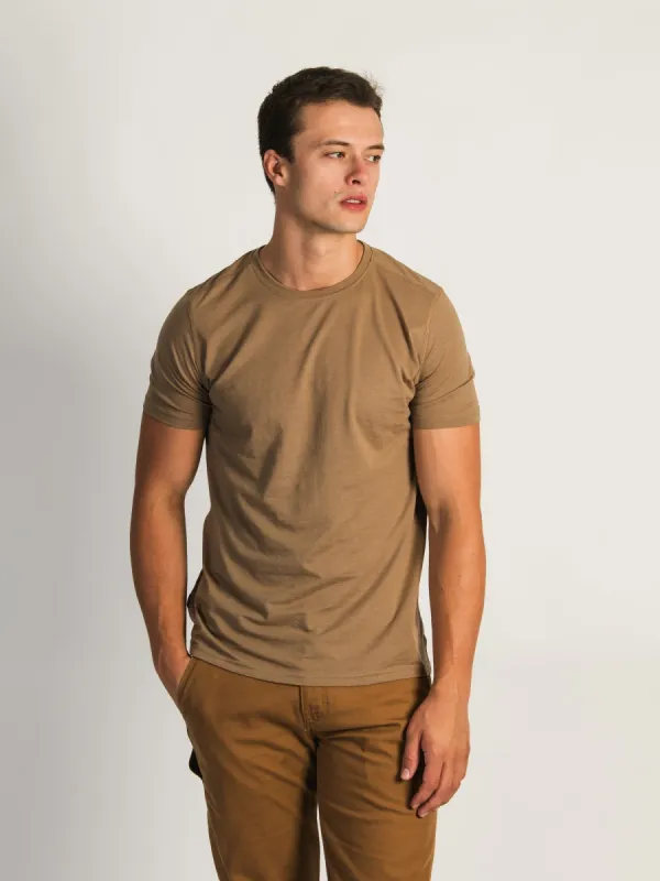 VICTOR CREWNECK TEE - BEIGE - 3 PACK sold by Boathouse