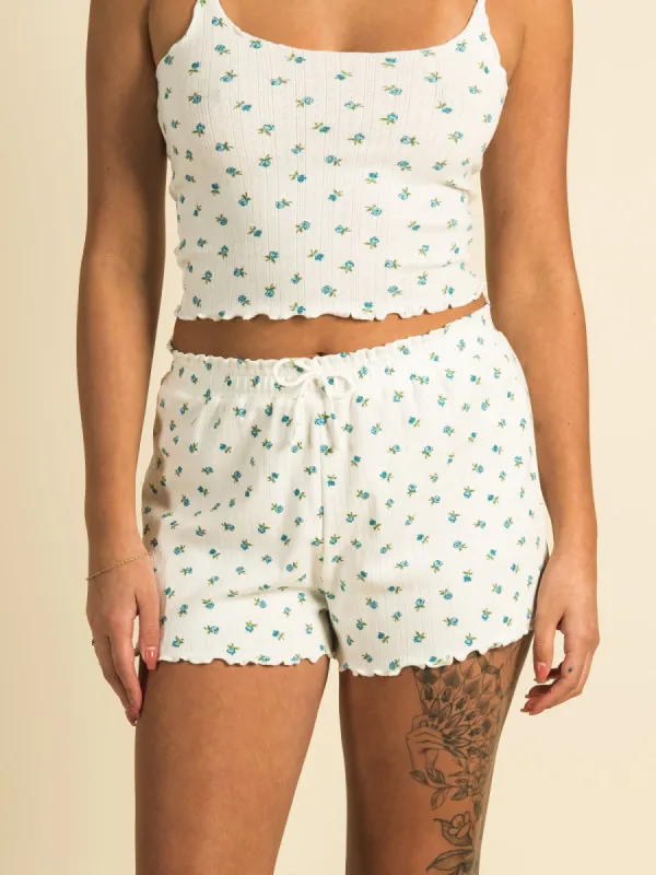 HARLOW POINTELLE RUFFLE DITSY SHORT  - CLEARANCE sold by Boathouse