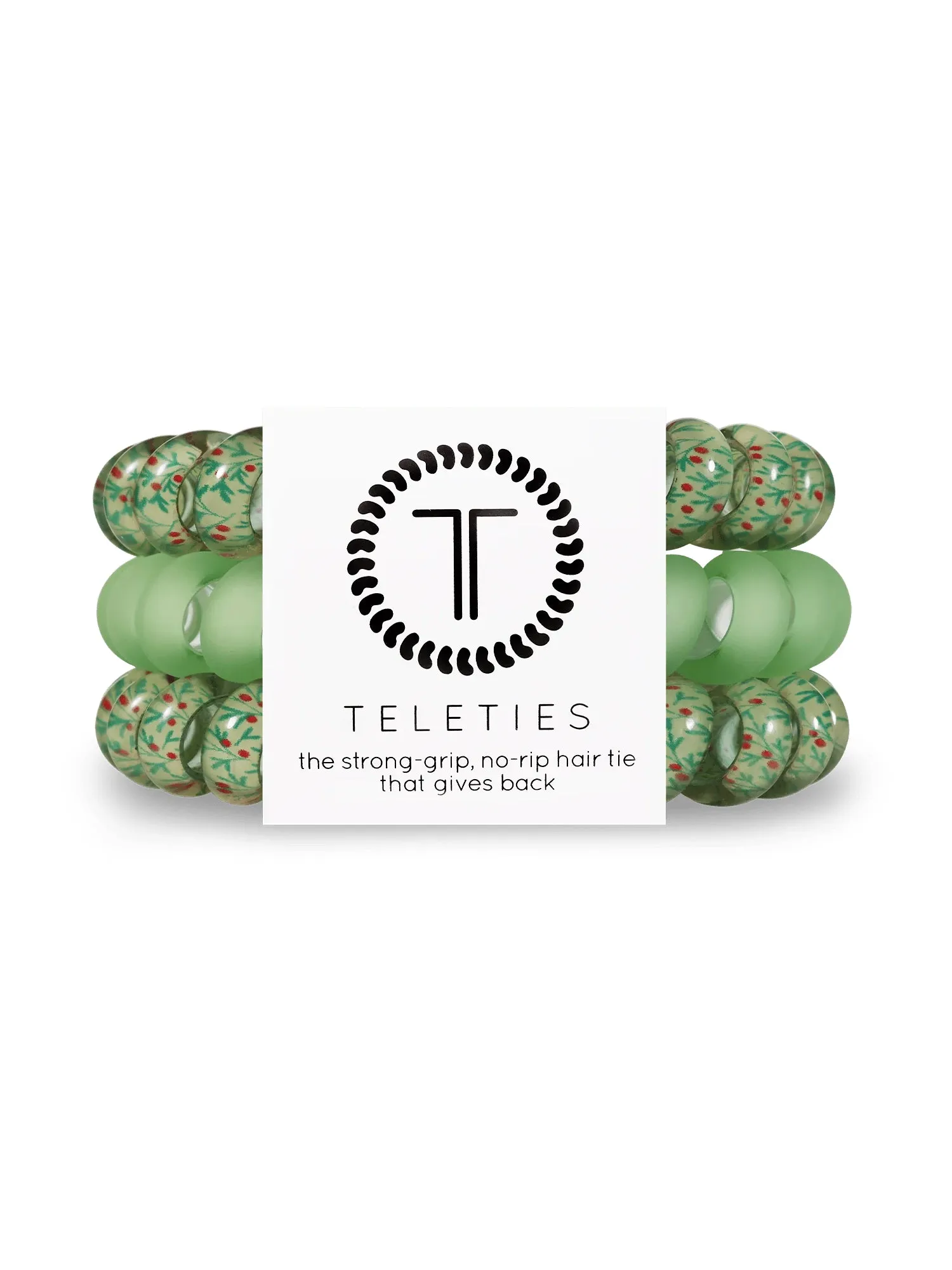 TELETIES HAIR TIE LARGE - BE HOLLY sold by Boathouse