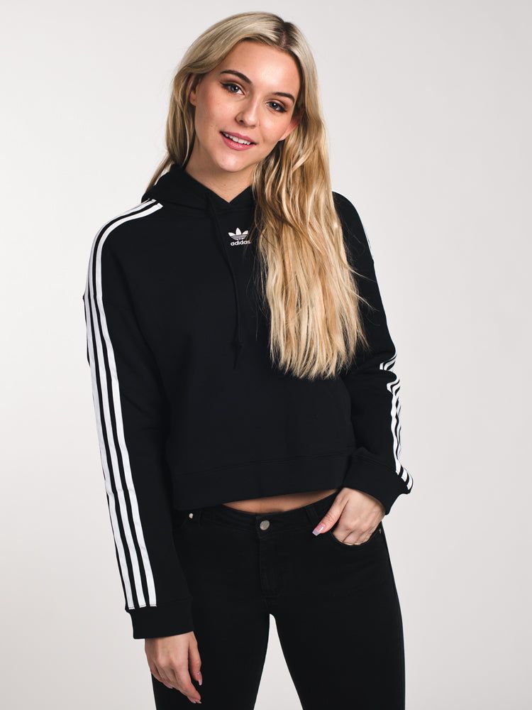 WOMENS CROPPED HOODIE - BLACK - CLEARANCE sold by Boathouse