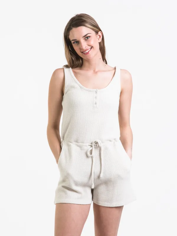 HARLOW HENLEY WAFFLE ROMPER - CLEARANCE sold by Boathouse