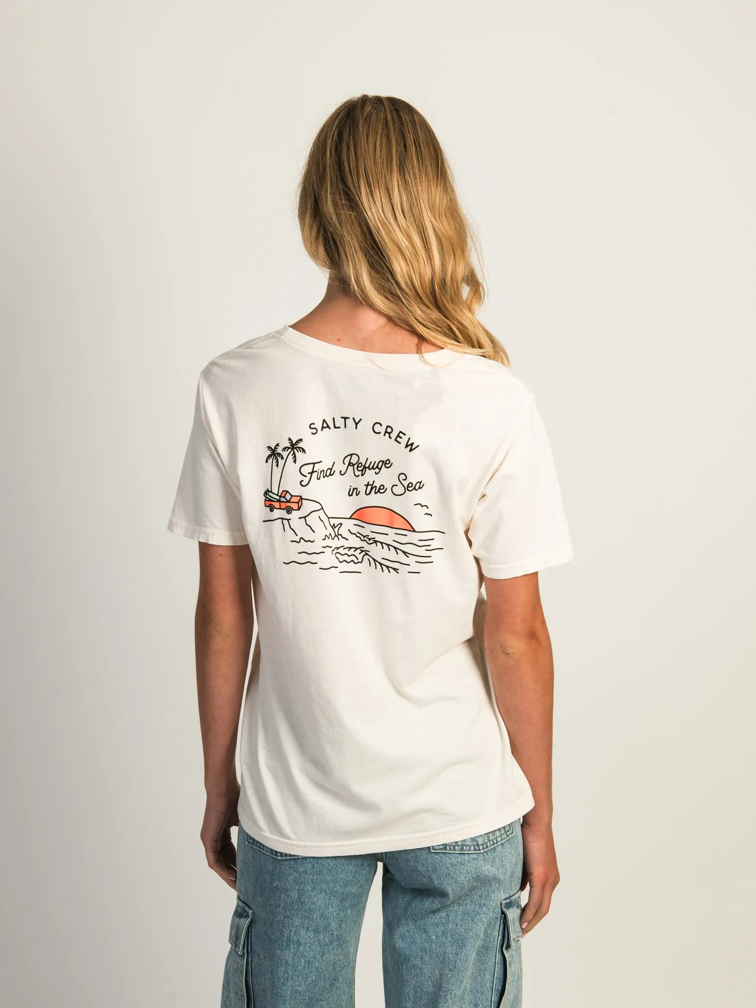 SALTY CREW LOOKOUT BOYFRIEND T-SHIRT sold by Boathouse product image thumbnail 3