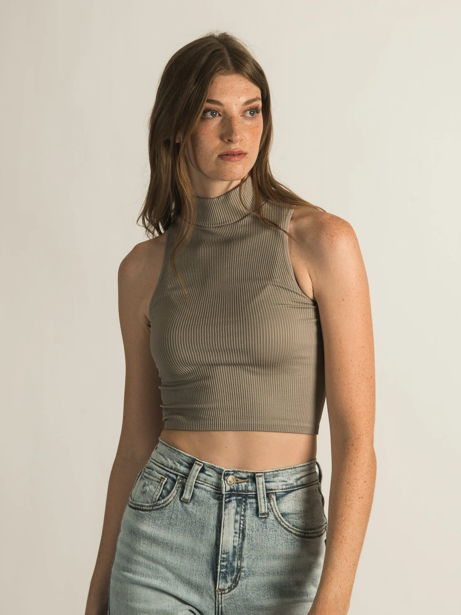 HARLOW MOCK SLEEVELESS TANK TOP - CLEARANCE sold by Boathouse product image thumbnail 2