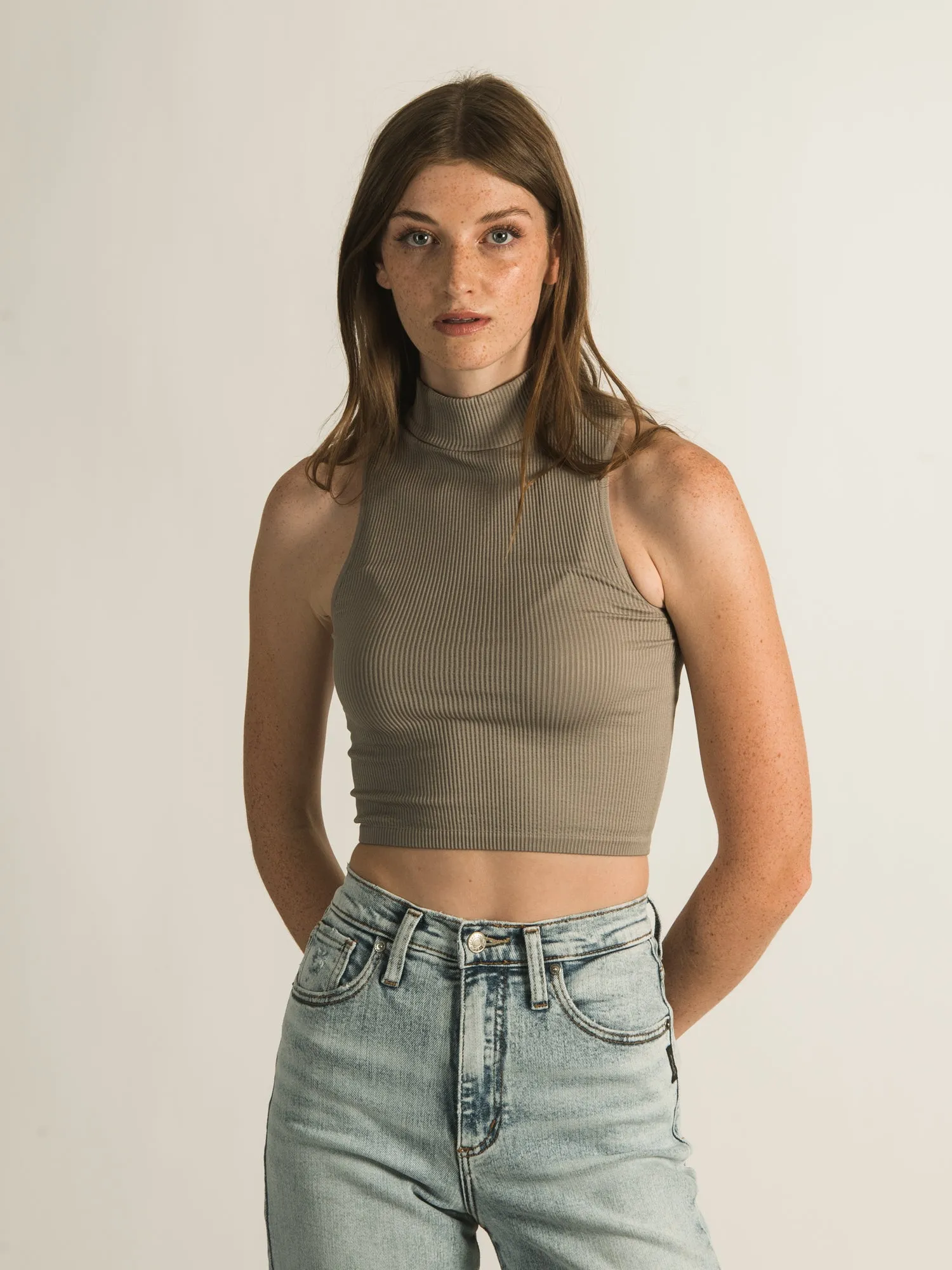 HARLOW MOCK SLEEVELESS TANK TOP - CLEARANCE sold by Boathouse product image thumbnail 3