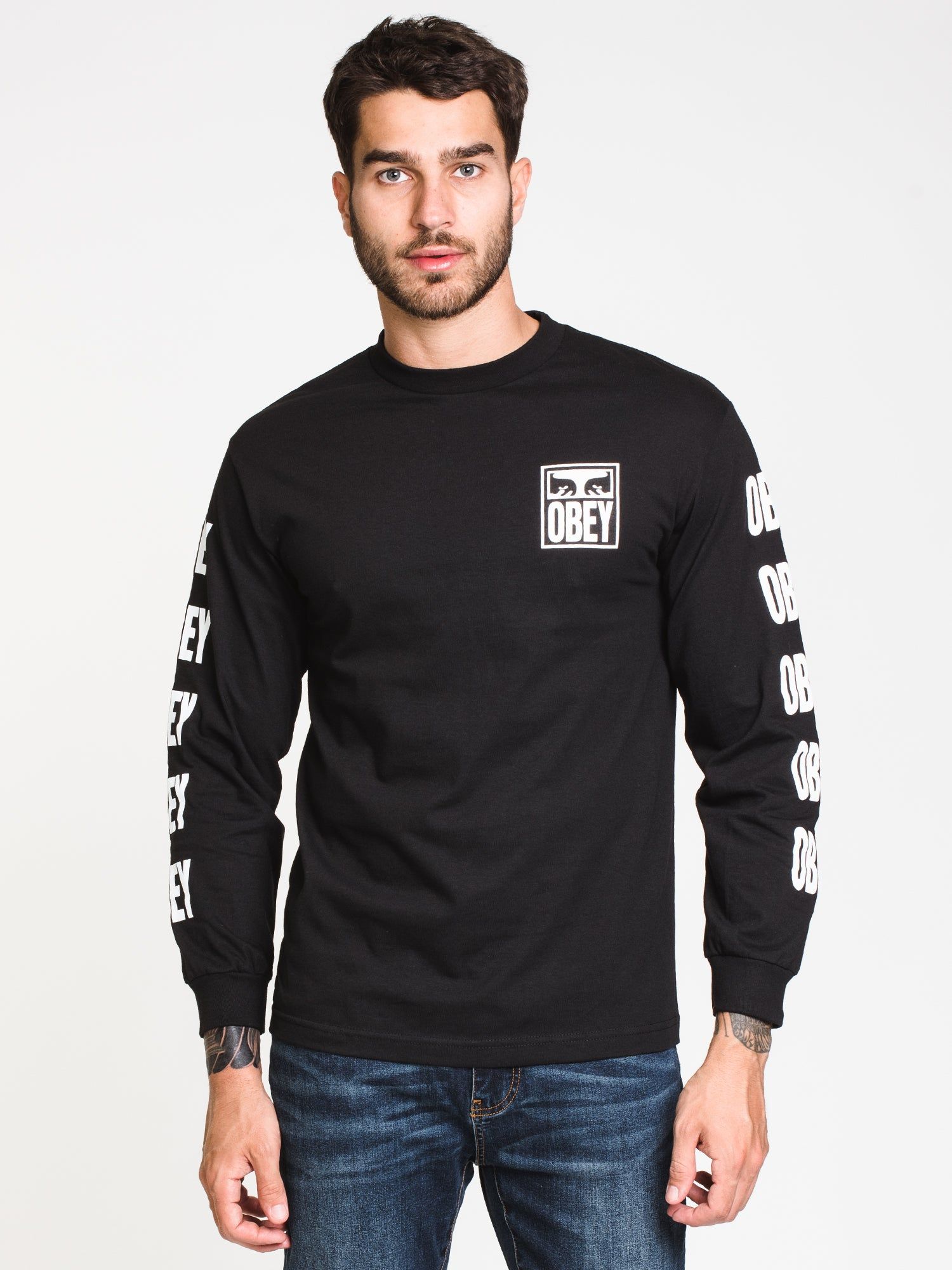 VISION OF OBEY LONG SLEEVE T-SHIRT - CLEARANCE sold by Boathouse