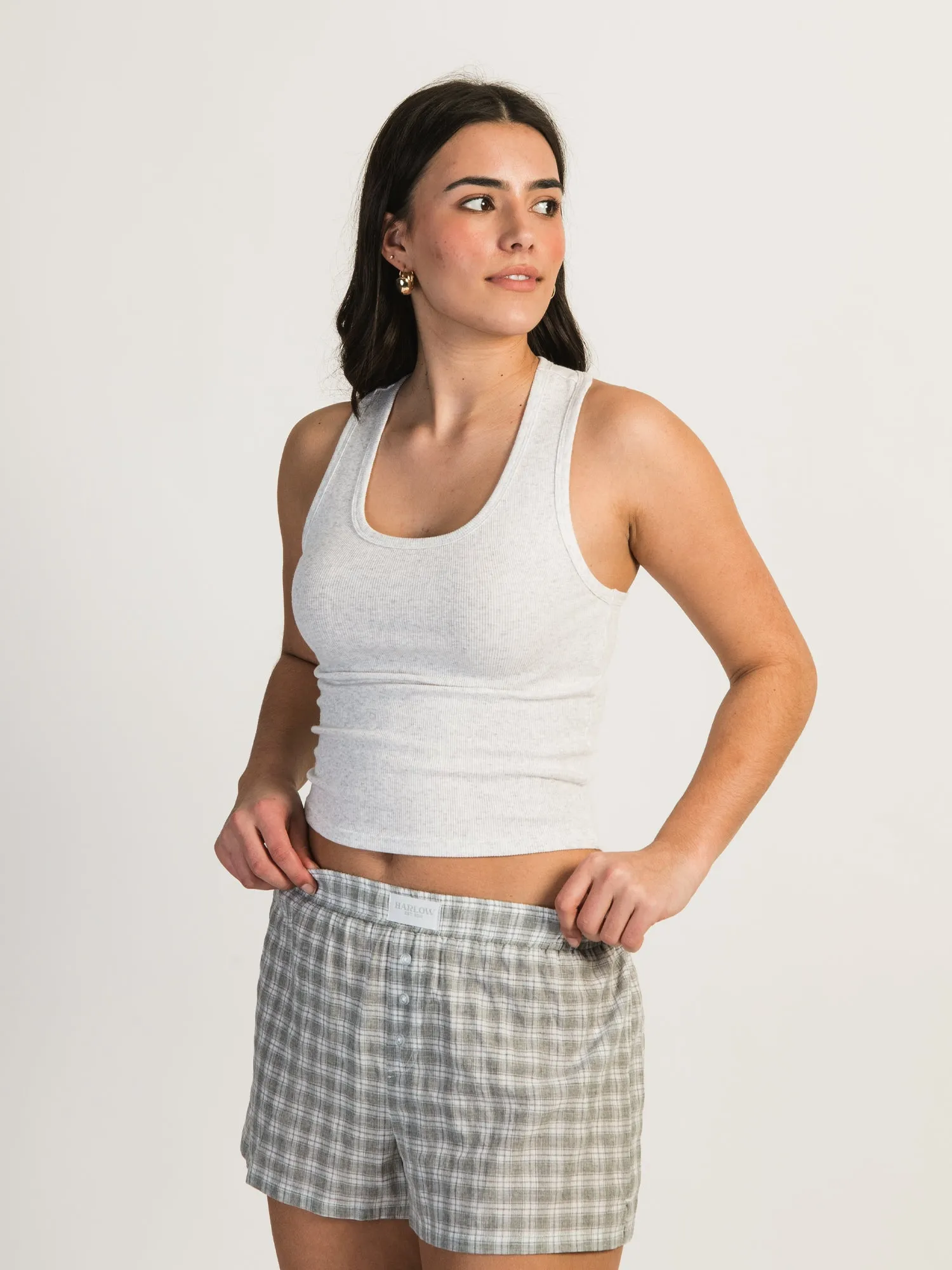 HARLOW LAUREN MELANGE TANK TOP - CLOUD sold by Boathouse product image thumbnail 2