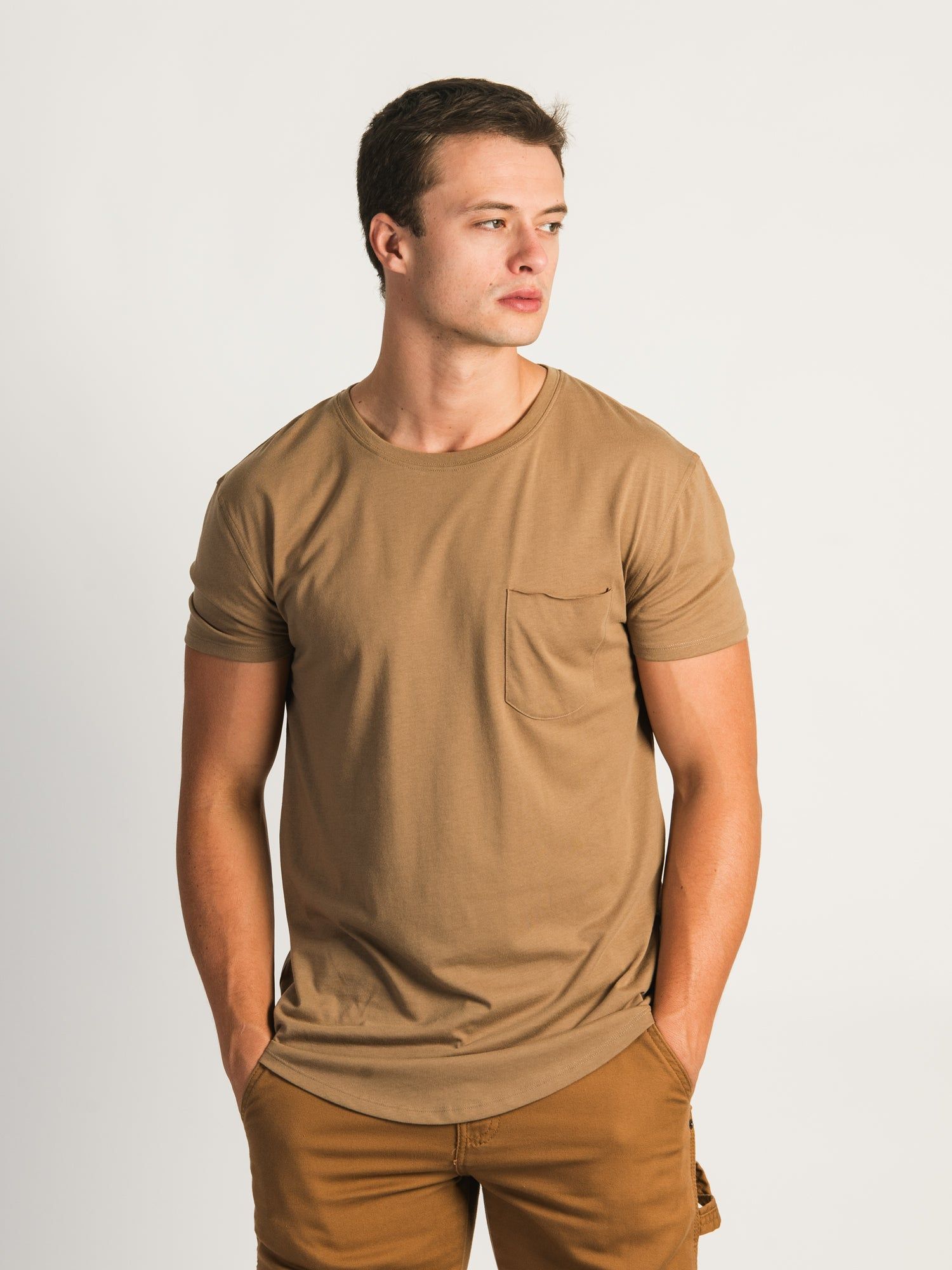 Bundle Item - LONGLINE TEE - BEIGE sold by Boathouse