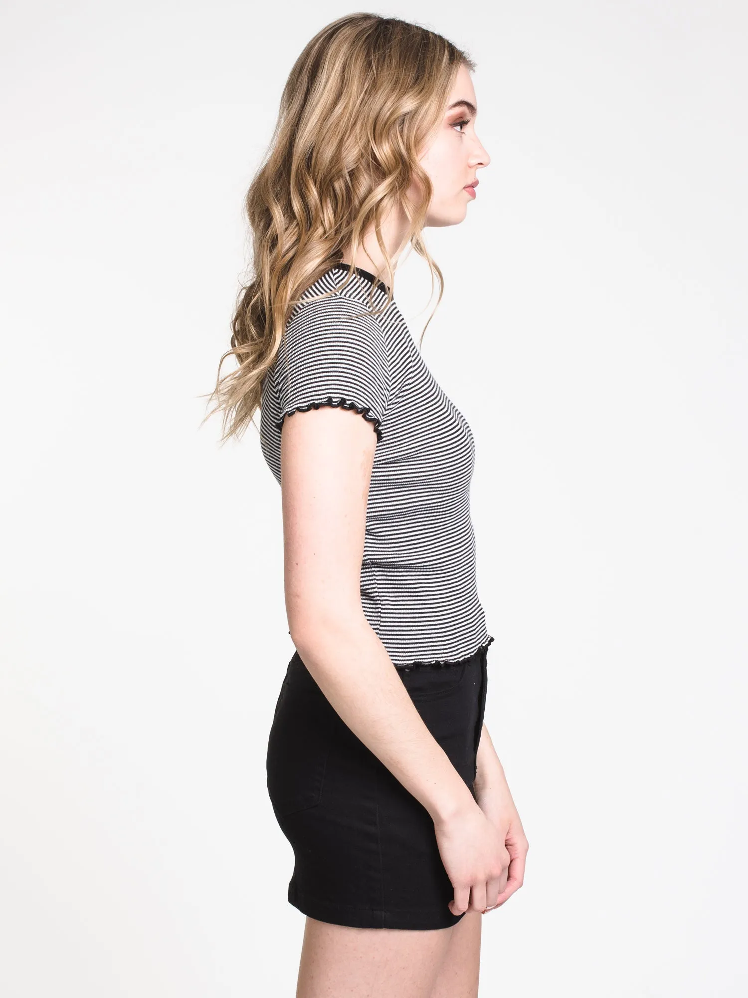 WOMENS WAFFLE STRIPE TEE - CLEARANCE sold by Boathouse product image thumbnail 3