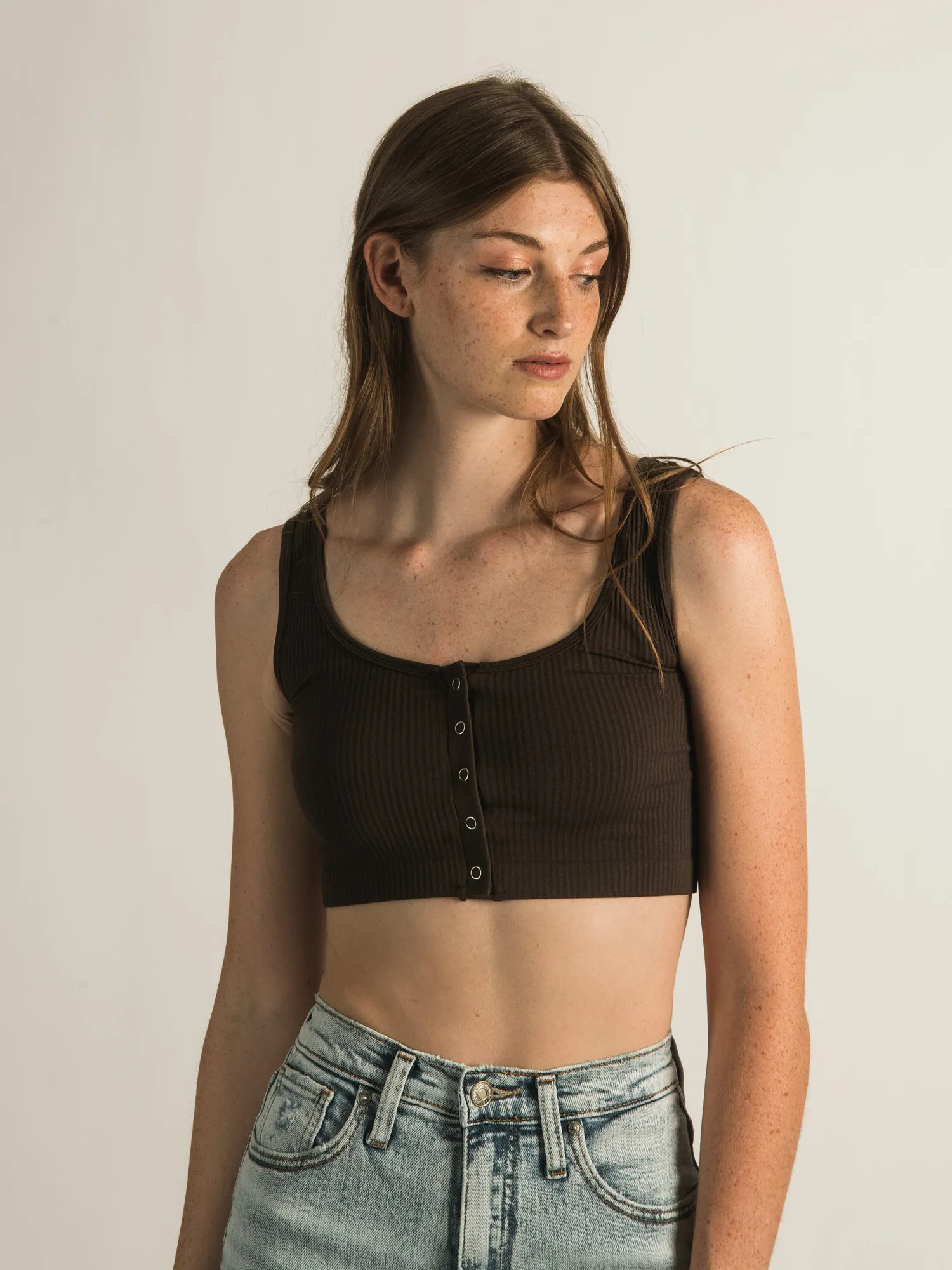HARLOW RIB SNAP BRALETTE - CLEARANCE sold by Boathouse product image thumbnail 3
