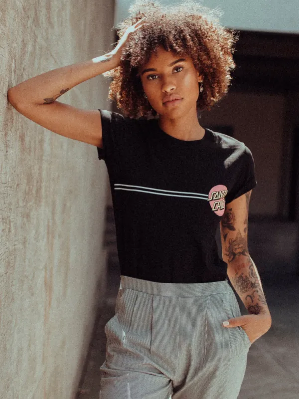 WOMENS OTHER DOT SHORT SLEEVE T-SHIRT - BLACK - CLEARANCE sold by Boathouse