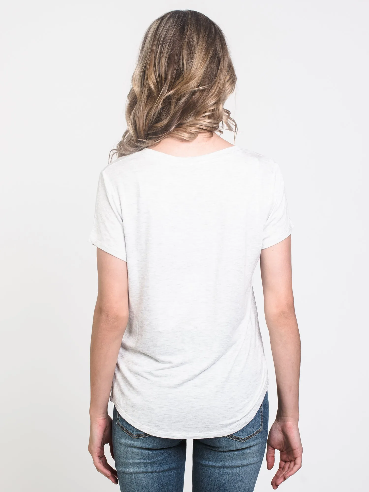 HARLOW LIANNE V-NECK TEE - GREY MIX sold by Boathouse product image thumbnail 2