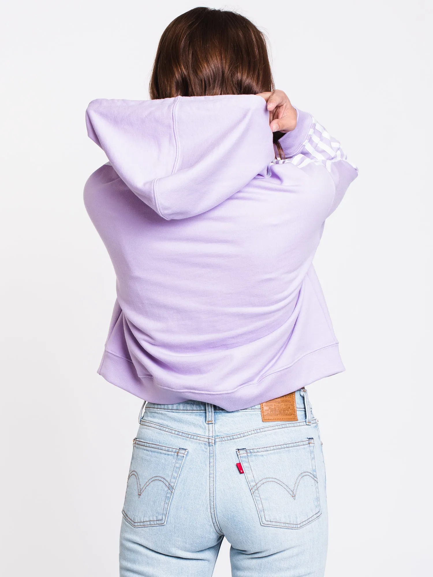 WOMENS CROPPED PULLOVER HOODIE - PURPLE - CLEARANCE sold by Boathouse product image thumbnail 2