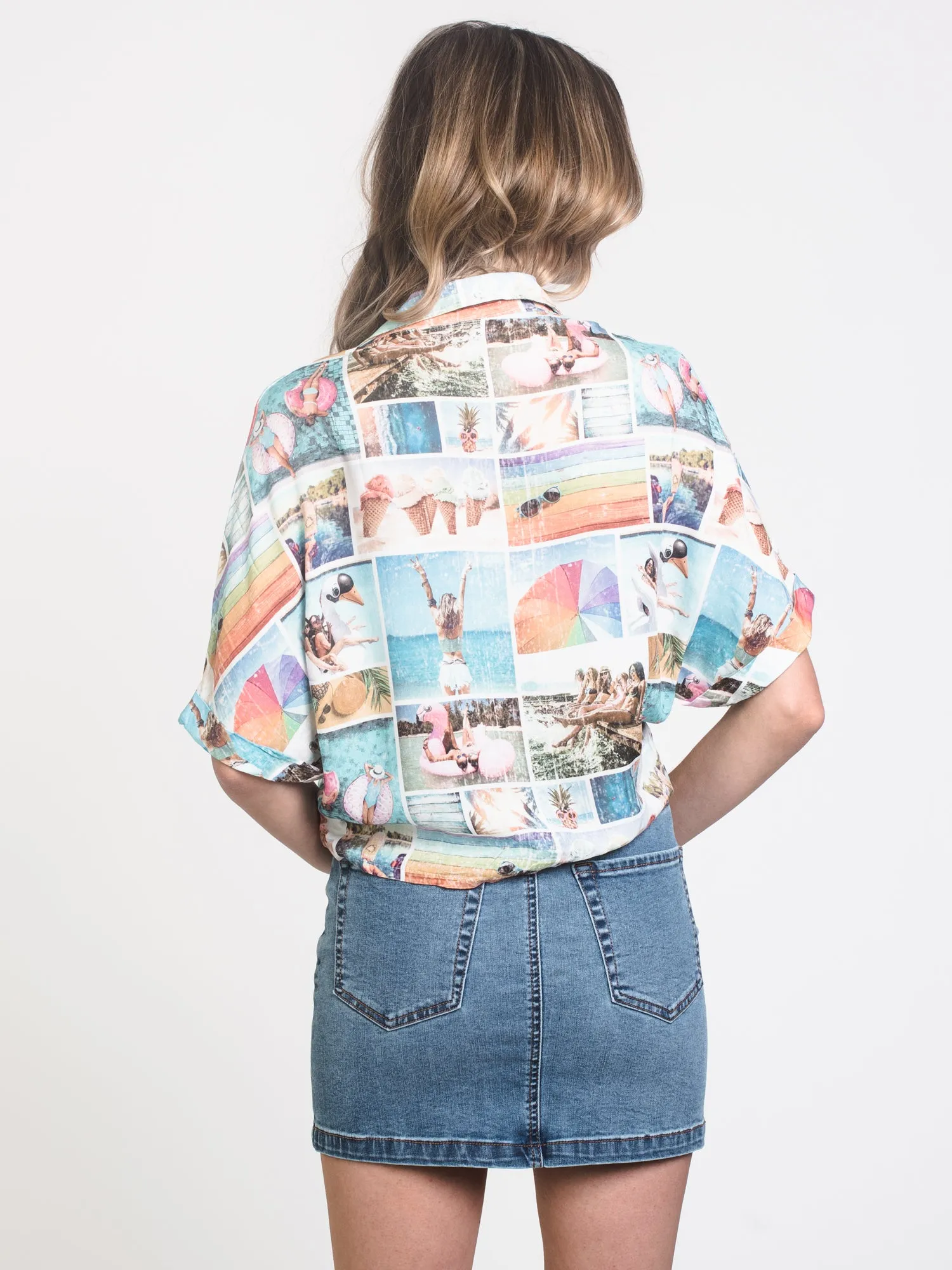 WOMENS CAMP TIE UP SHIRT - CLEARANCE sold by Boathouse product image thumbnail 2